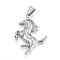Tarnish Resistant 304 Stainless Steel Pendants, Horse, Stainless Steel Color, 46.5x35x5mm, Hole: 7x10mm