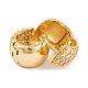 Серьги из латуни с фианитом EJEW-S219-12G-02-2