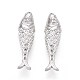 Латунные микро проложить кубического циркония подвески KK-T071-37P-1