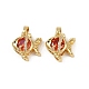 Латунные микро проложить кубического циркония подвески KK-C093-15G-1