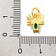 Стойки обшивки латунь микро проложить кубическую прелесть диоксида циркония KK-F881-02G-06-3