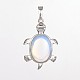 Черепаха Opalite подвески G-D648-03-RS-1