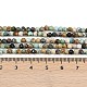 Хубэй природных бирюзовый бисер нитей G-L628-B02-3mm-02-5