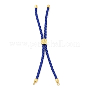 Серебряные браслеты из витого нейлонового шнура DIY-B066-03G-05