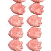 Фарфора ручной работы бисер нитей PORC-C007-01F