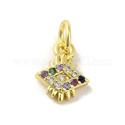Латунные микро проложить кубического циркония подвески KK-M283-19D-02-1