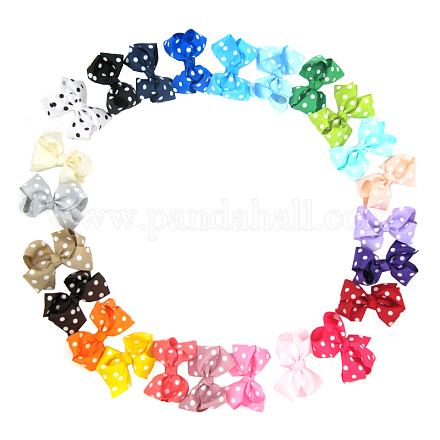 Grosgrain бант заколки крокодил OHAR-Q168-M-1
