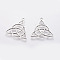 Tibetan Style Alloy Pendants, Trinity Knot/Triquetra, Irish, Cadmium Free & Nickel Free & Lead Free, Antique Silver, 30x29x2mm, Hole: 2mm