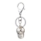 5Pcs Baseball Cap CCB Plastic Keychains, with Iron Alloy Clasp, Platinum, 97mm