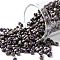 TOHO Round Seed Beads, Japanese Seed Beads, (615) Matte Color Iris Purple, 8/0, 3mm, Hole: 1mm, about 1110pcs/50g
