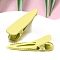Macaron Color Alloy Alligator Hair Clips, Hair Accessories for Girls Women, Teardrop, Yellow, 40x14mm
