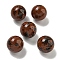 Natural Mahogany Obsidian Round Ball Figurines Statues for Home Office Desktop Decoration, 20mm
