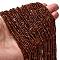 Natural Red Jasper Beads Strands, Faceted Round, 2.5mm, Hole: 0.5mm, about 177pcs/strand, 15.39''(39.1cm)