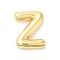Rack Plating Brass Pendants, Balloon Letter Charm, for Personalized Name Necklaces Making, Long-Lasting Plated, Lead Free & Cadmium Free, Real 18K Gold Plated, Letter Z, 22x16x5mm, hole: 3x2mm