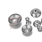 Non-Tarnish Stainless Steel Bead Cone, Stainless Steel Color, 3mm
