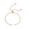 304 Stainless Steel Textured Cable Chain Slider Bracelet Making, Golden, 9-1/2 inch(24.2cm)
