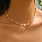 Fashionable Natural Rose Quartz Bead Collar Necklace for Women's Daily Wear and Parties, 15.75 inch(40cm)