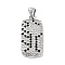 Rack Plating Brass Micro Pave Cubic Zirconia Pendants, Cadmium Free & Lead Free, Long-Lasting Plated, Rectangle, Platinum, 21x9.5x2.5mm, Hole: 3x2.5mm