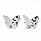 Tarnish Resistant 304 Stainless Steel Beads, Butterfly, Stainless Steel Color, 8x10x3mm, Hole: 2mm