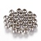 Tarnish Resistant 202 Stainless Steel Beads, Round, Stainless Steel Color, 5x3.5mm, Hole: 3mm