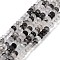Natural Black Rutilated Quartz Beads Strands, Faceted, Rondelle, 4x2mm, Hole: 0.7mm, about 157pcs/strand, 15.55 inch(39.5cm)