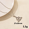 Stainless Steel Trinity Knot Pendant Necklaces, Cable Chain Necklaces for Women