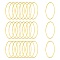 Brass Linking Rings, Oval, Golden, about 16mm wide, 30mm long, 1mm thick