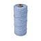 Cotton Macrame Cord, Round Macrame Rope for Wall Hangers, Boho Decorations, DIY Macrame Craft, Light Steel Blue, 3mm, about 109.36 Yards(100m)/Roll