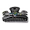 Hallowmas PVC Claw Hair Clips, Hair Accessories for Women, with Plastic Rhinestone, Bat, 58x104x58.5mm