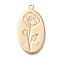 Brass Micro Pave Cubic Zirconia Pendants, Cadmium Free & Nickel Free & Lead Free, Birthday Flower Charms, October Calendula, 26x14x1mm, Hole: 1.2mm