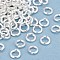 Rack Plating Brass Jump Rings, Open Jump Rings, Long-Lasting Plated, 925 Sterling Silver Plated, 4.5x1mm, 18 Gauge, Inner Diameter: 2.5mm