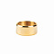 304 Stainless Steel Finger Rings for Couple, Real 18K Gold Plated