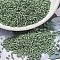 MIYUKI Delica Beads, Cylinder, Japanese Seed Beads, 11/0, (DB2310) Matte Opaque Glazed Pistachio AB, 1.3x1.6mm, Hole: 0.8mm, about 100000pcs/500g