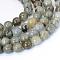 Natural Labradorite Round Bead Strands, 10~10.5mm, Hole: 1.2mm, about 36~38pcs/strand, 15 inch