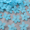 Frosted Acrylic Bead Caps, 20x21.5x4.5mm, Hole: 1.6mm, about 1630pcs/500g
