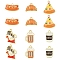 30Pcs 6 Styles Alloy Enamel Pendants, Cadmium Free & Lead Free, Light Gold, Mixed Shapes, Mixed Color, 11~20x11~17x1~2mm, Hole: 1.6~1.8mm, 5pcs/style