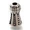 304 Stainless Steel Beads, Tower, Antique Silver, 12.5x7.5mm, Hole: 2mm & 3.5mm
