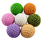 Mixed Handmade Round Beads, Acrylic Covered with Wool, Size: about 21mm in diameter