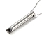 304 Stainless Steel Whistle Shaped Pendant Necklaces, Stainless Steel Color, 19.69 inch(50cm)