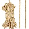 Polyester Twisted Cords, Curtain Rope Accesories, Gold, 8mm