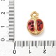 Подвески из нержавеющей стали 304 с эмалью STAS-U054-06G-3