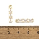 Латунные микропаве прозрачные подвески с фианитом KK-L212-12G-3