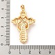 Латунные микро проложить кубического циркония подвески KK-P250-05G-3