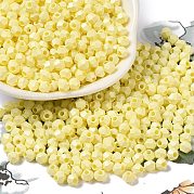 Выпечка расписных стеклянных бусин SEED-C004-01O