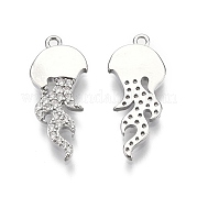 Латунные микропаве прозрачные кубические циркониевые подвески KK-C005-13P