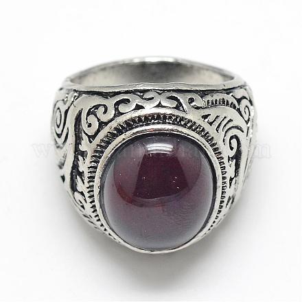 Сплав смолы палец кольца RJEW-S038-095-20mm-1