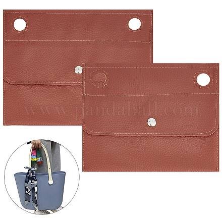 2 шт. 2 стиля вставок-органайзеров из искусственной кожи pu DIY-WR0002-86-1