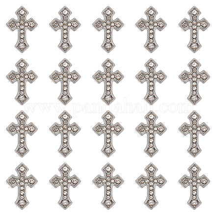 30 шт. подвески-слайдеры из сплава со стразами FIND-SC0010-33-1