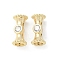 Brass Micro Pave Cubic Zirconia Beads, Cadmium Free & Nickel Free & Lead Free, Column, Real 18K Gold Plated, 10.5x5mm, Hole: 0.8mm