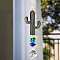Metal Hanging Ornaments, Glass Round Tassel Suncatchers for Home Garden Decorations, Cactus, 400x60mm